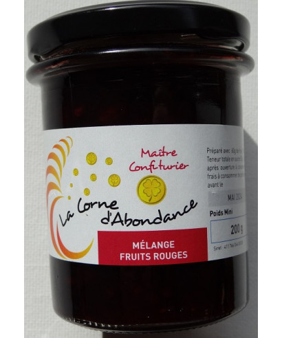 Confiture 4 fruits rouges 240 gr